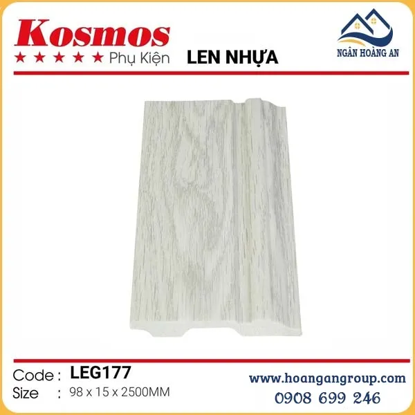 Len Chân Tường Nhựa Giả Gỗ Kosmos 98mm