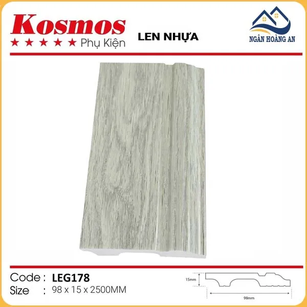 Len Chân Tường Nhựa Giả Gỗ Kosmos 98mm Tại Quận 3 TPHCM