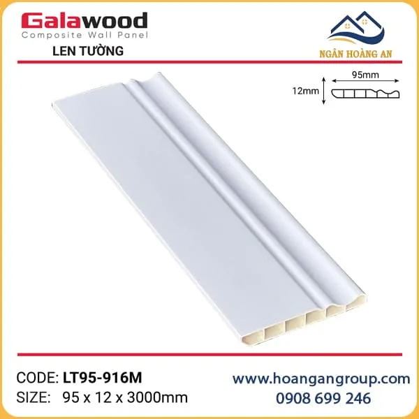 Phào Chỉ Len Chân Tường Galawood LT95-916M Phào Chỉ Len Chân Tường Galawood LT95-916M