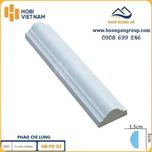 Phào Chỉ Lưng PU Hobi Wood HP-HC02