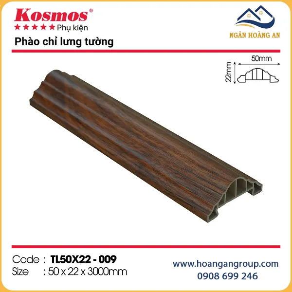 Phào Chỉ Lưng Tường Tấm Ốp Kosmos TL50x22-009 Phào Chỉ Lưng Tường Tấm Ốp Kosmos TL50x22-009