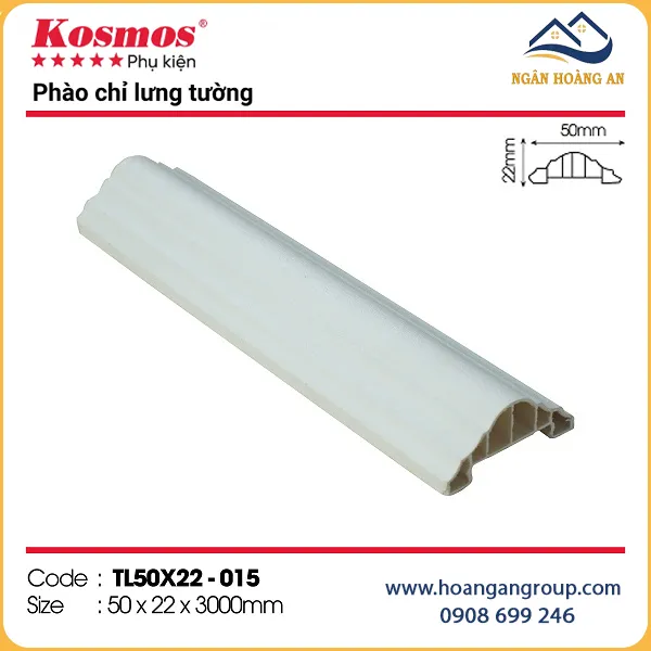 Phào Chỉ Lưng Tường Tấm Ốp Kosmos TL50x22-015 Phào Chỉ Lưng Tường Tấm Ốp Kosmos TL50x22-015