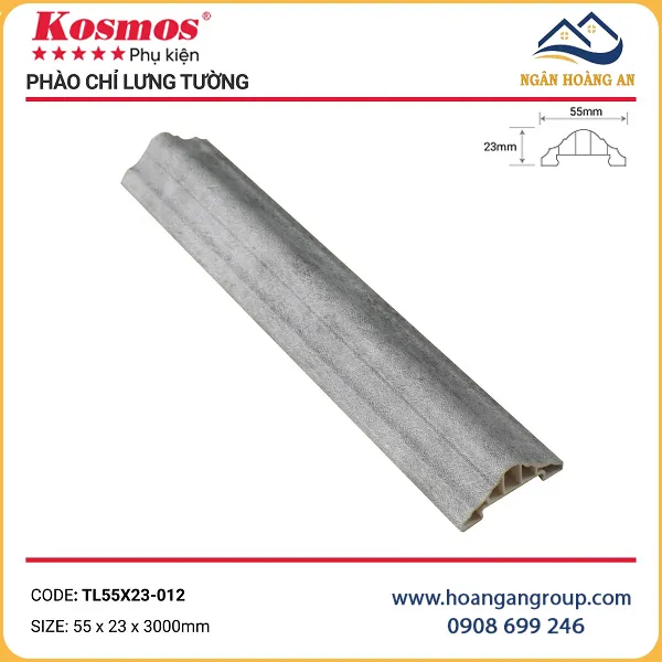 Phào Chỉ Lưng Tường Tấm Ốp Tường Kosmos TL55X23-012
