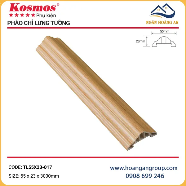 Phào Chỉ Lưng Tường Tấm Ốp Tường Kosmos TL55X23-017