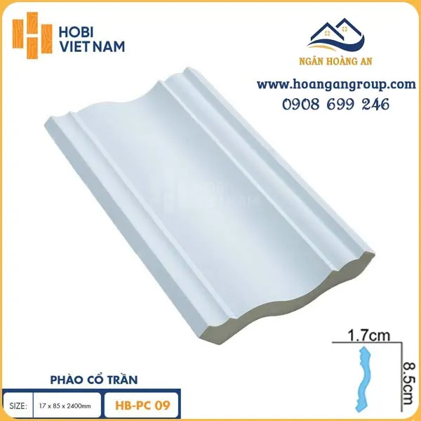 Phào Cổ Trần PU Hobi Wood HB-PU09