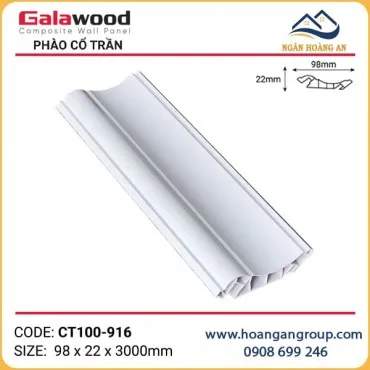 Phào Cổ Trần CT100x22 Màu Trắng Galawood CT100-916