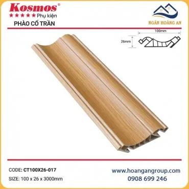 Phào Cổ Trần Nhựa Giả Gỗ Kosmos CT100X26-017