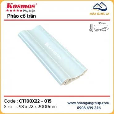 Phào Cổ Trần Nhựa Giả Gỗ Kosmos CT100X22-015