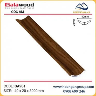 Phào Góc Âm GA40x20 Galawood GA901 Nhựa Giả Gỗ
