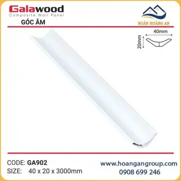 Phào Góc Âm GA40x20 Galawood GA902 Màu Trắng