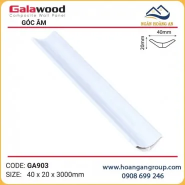 Phào Góc Âm GA40x20 Galawood GA903 Vân Mây Trắng