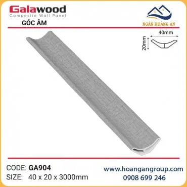 Phào Góc Âm GA40x20 Galawood GA904 Vân Vải Xám