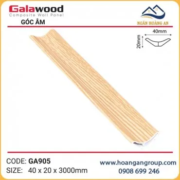 Phào Góc Âm GA40x20 Galawood GA905 Nhựa Giả Gỗ