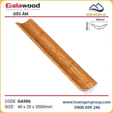 Phào Góc Âm GA40x20 Galawood GA906 Nhựa Giả Gỗ