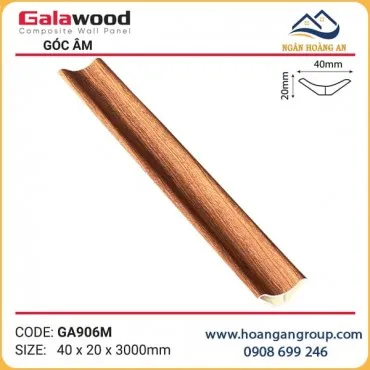 Phào Góc Âm GA40x20 Galawood GA906M Nhựa Giả Gỗ