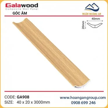 Phào Góc Âm GA40x20 Galawood GA908 Nhựa Giả Gỗ