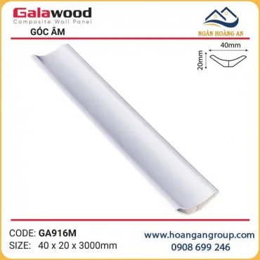 Phào Góc Âm GA40x20 Galawood GA916M Vân Giấy
