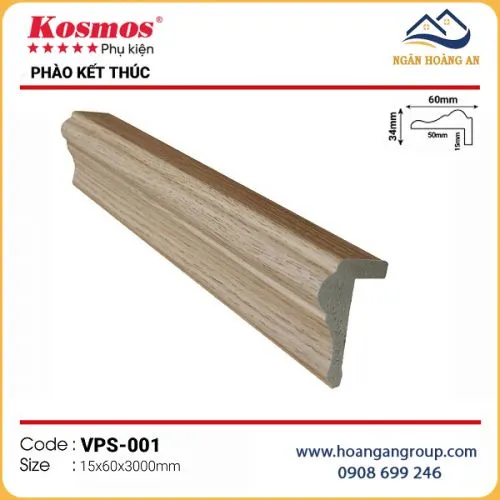 Phào Kết Thúc Trang Trí Lam Sóng Nano Kosmos VPS-001
