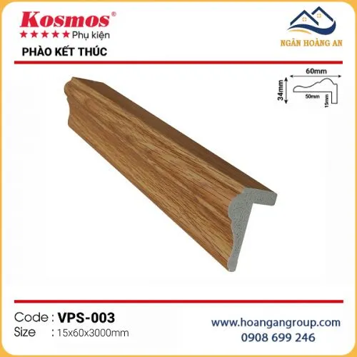 Phào Kết Thúc Trang Trí Lam Sóng Nano Kosmos VPS-003