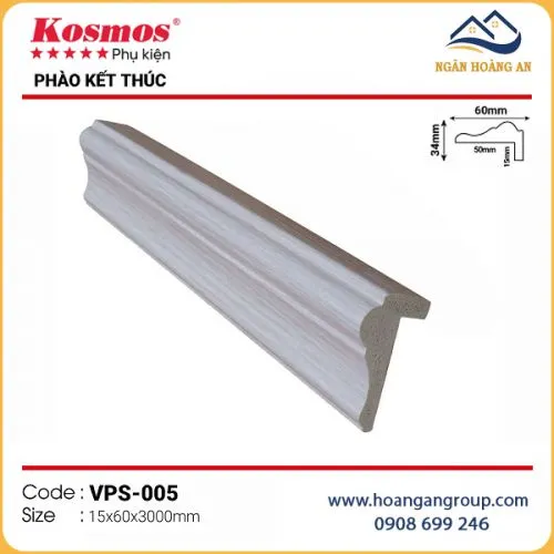 Phào Kết Thúc Trang Trí Lam Sóng Nano Kosmos VPS-005