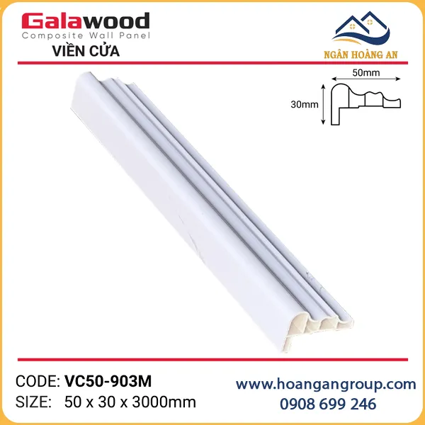Phào Viền Cửa Trang Trí  Galawood VC50-903M