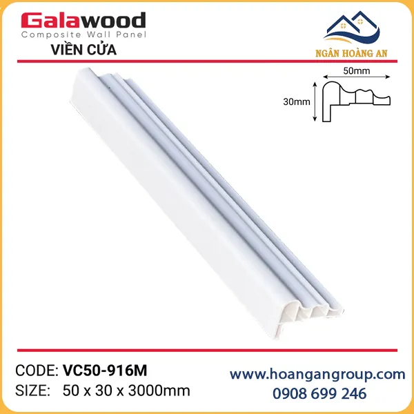 Phào Viền Cửa Trang Trí Galawood VC50-916M
