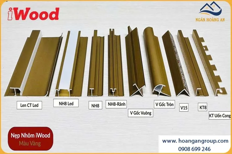 Phụ Kiện Nẹp Nhôm Ốp Tấm Than Tre iWood Màu Đen