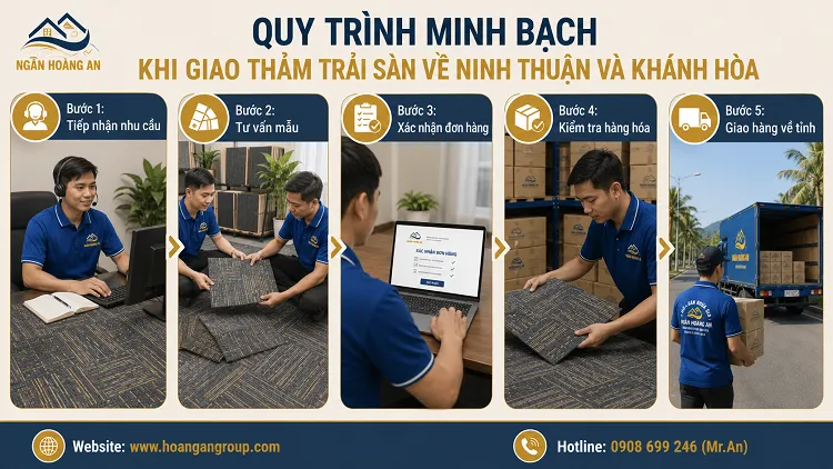 Quy Trình Minh Bạch Khi Giao Thảm Trải Sàn Về Ninh Thuận Và Khánh Hòa Quy Trình Minh Bạch Khi Giao Thảm Trải Sàn Về Ninh Thuận Và Khánh Hòa