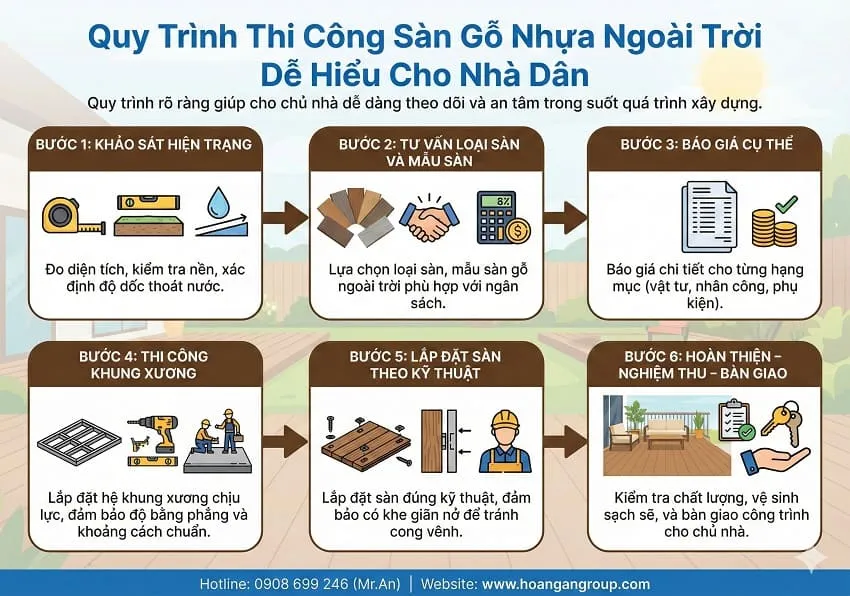 Quy Trình Thi Công Sàn Gỗ Nhựa Ngoài Trời Cho Nhà Dân Quy Trình Thi Công Sàn Gỗ Nhựa Ngoài Trời Cho Nhà Dân