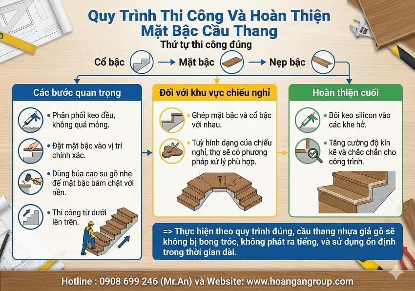 Quy Trình Thi Công Và Hoàn Thiện Mặt Bậc Cầu Thang Quy Trình Thi Công Và Hoàn Thiện Mặt Bậc Cầu Thang