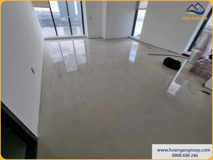 Sàn Căn Hộ Trước Khi Thi Công Sàn Nhựa Hèm Khoá Morser C601 Sàn Căn Hộ Trước Khi Thi Công Sàn Nhựa Hèm Khoá Morser C601