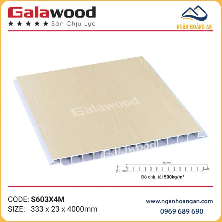 Sàn Chịu Lực Gác Lửng Vân Gỗ Galawood S603X4M Sàn Chịu Lực Gác Lửng Vân Gỗ Galawood S603X4M