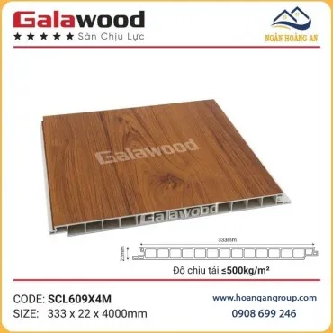 Sàn Chịu Lực Nhựa Làm Gác Xếp Giả Vân Gỗ Galawood SCL609X4M