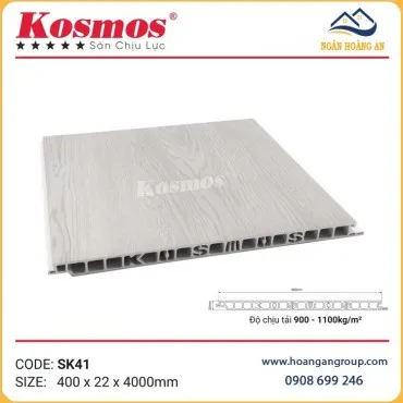 Sàn Chịu Lực Nhựa PVC Giả Gỗ Làm Gác Xép Kosmos SK41X4M