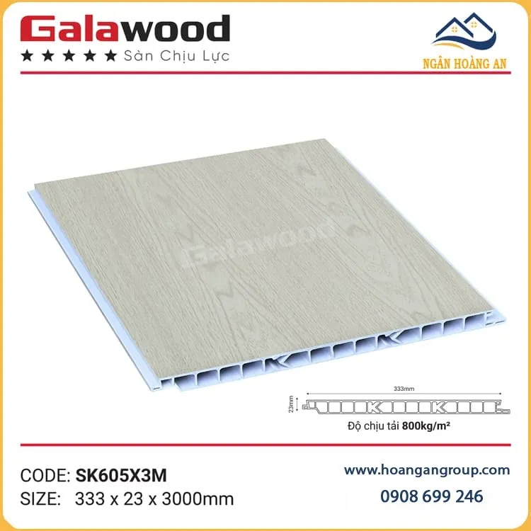 Sàn Chiụ Lực Nhựa PVC Làm Gác Lửng Galawood SK605X3M Sàn Chiụ Lực Nhựa PVC Làm Gác Lửng Galawood SK605X3M