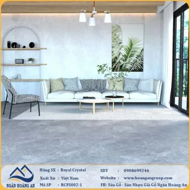 Sàn Đá Công Nghệ Hèm Khóa SPC Royal Crystal RCFS002-1