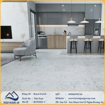 Sàn Đá Công Nghệ Hèm Khóa SPC Royal Crystal RCFS003-1