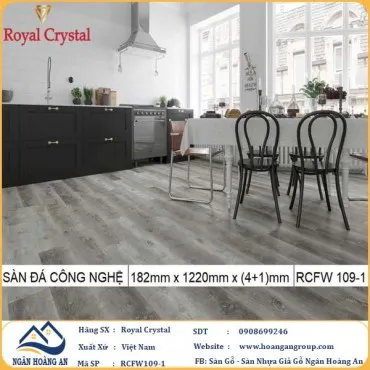 Sàn Đá Công Nghệ Giả Gỗ Hèm Khóa SPC Royal Crystal RCFW109-1 (S01)