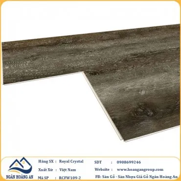 Sàn Đá Công Nghệ Giả Gỗ Hèm Khóa SPC Royal Crystal RCFW109-2 (S02)