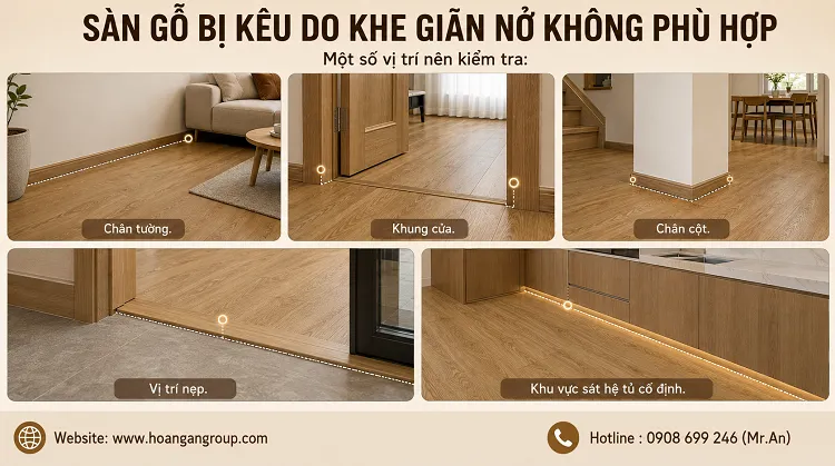Sàn Gỗ Bị Kêu Do Khe Giãn Nở Không Phù Hợp Sàn Gỗ Bị Kêu Do Khe Giãn Nở Không Phù Hợp