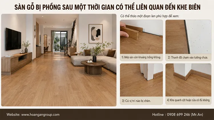 Sàn Gỗ Bị Phồng Sau Một Thời Gian Có Thể Liên Quan Đến Khe Biên Sàn Gỗ Bị Phồng Sau Một Thời Gian Có Thể Liên Quan Đến Khe Biên
