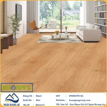 Sàn Gỗ Công Nghiệp Binyl BN1675 dày 12mm