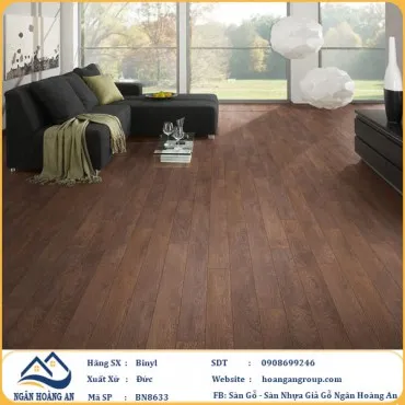 Sàn Gỗ Công Nghiệp Binyl BN8633 dày 12mm