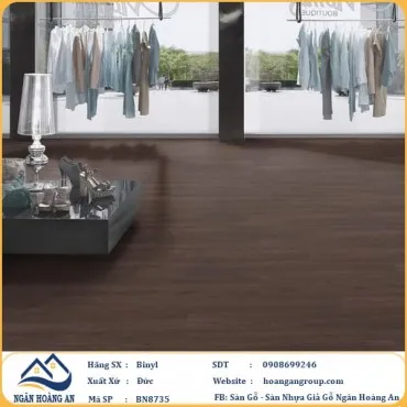 Sàn Gỗ Công Nghiệp Binyl BN8735 dày 12mm