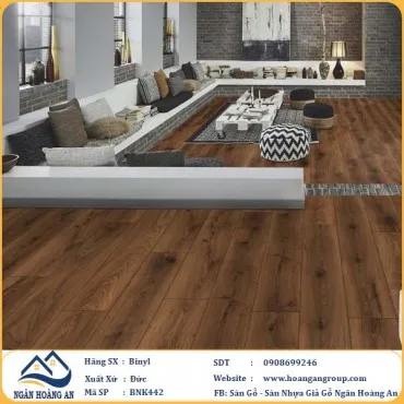 Sàn Gỗ Công Nghiệp Binyl BNK442 dày 12mm