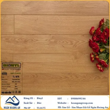 Sàn Gỗ Công Nghiệp Binyl TL1675 dày 8mm