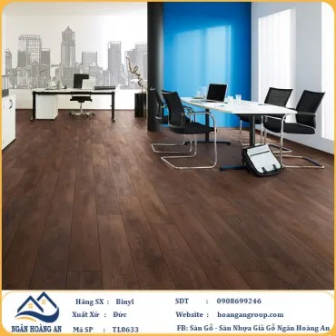Sàn Gỗ Công Nghiệp Binyl TL8633 dày 8mm