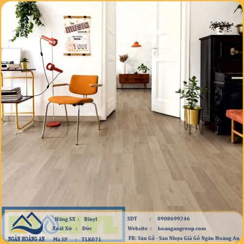 Sàn Gỗ Công Nghiệp Binyl TLK071 dày 8mm