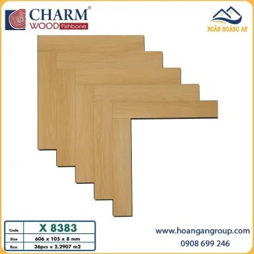 Sàn Gỗ Charmwood Xương Cá Dày 8mm X8383