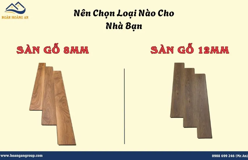 Sàn Gỗ Công Nghiệp 8mm Hay 12mm? Nên Chọn Loại Nào Cho Nhà Bạn Sàn Gỗ Công Nghiệp 8mm Hay 12mm? Nên Chọn Loại Nào Cho Nhà Bạn